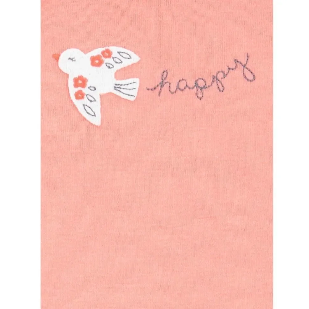Baby Girl Outfit Short Sleeve Bodysuit, Ruffle Top & Short, 3-Piece Set